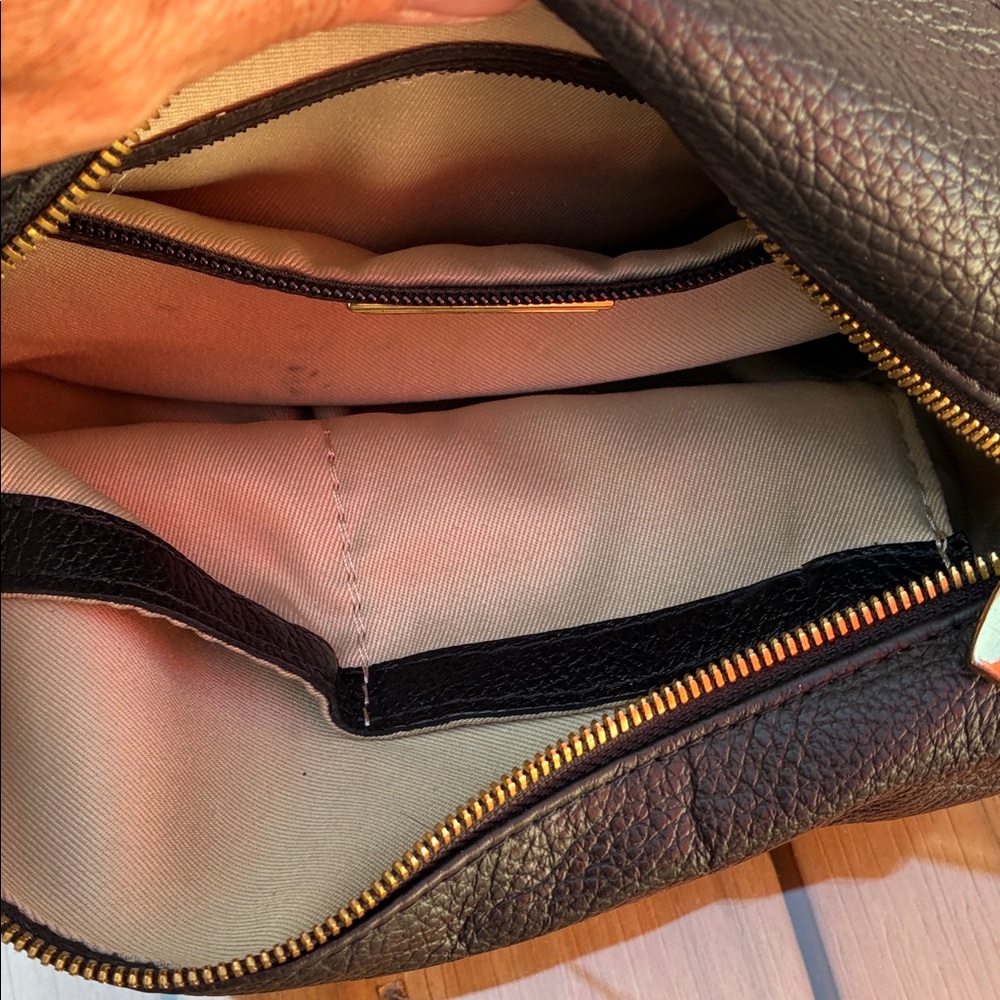Valentino Black and Brown Leather Shoulder Bag - Picture 9 of 9